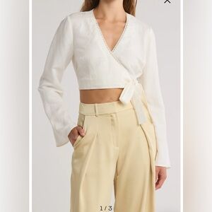 Simkhai Hailey Wrap Crop Top